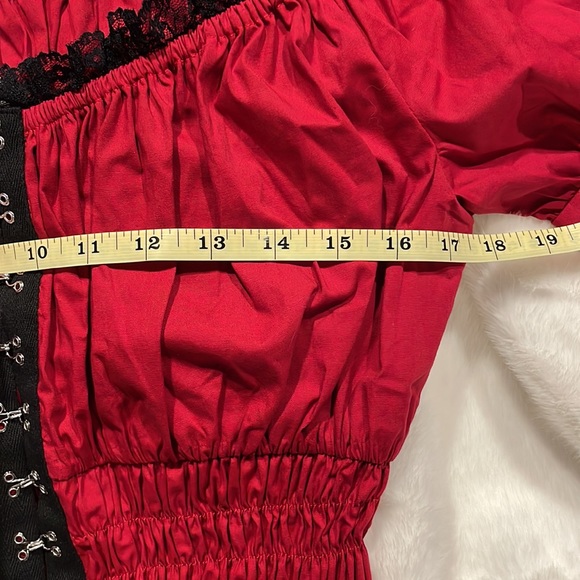 Chic Star Hook and Eye Babydoll Top, size Small - Picture 6 of 8